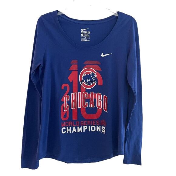 Cubs Woman's 2016 World Series The Nike Tee Size Large‎ - Picture 5 of 5